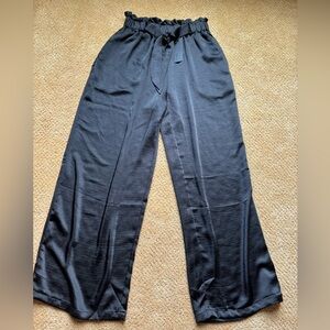 SAVVI Silky penny wide leg pant